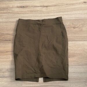 Olive Pencil Skirt